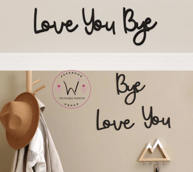 Love You Bye Wooden Sign Decor!